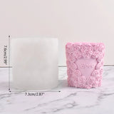 3D Rose Heart Silicone Mold for D&eacute;cor Gypsum Epoxy Resin Aromatherapy Candle