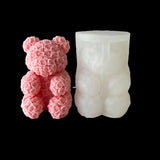 3D Rose Series Animal Candle Silicone Mold for Home Decoration