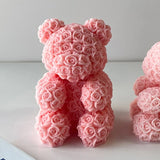 3D Rose Series Animal Candle Silicone Mold for Home Decoration