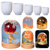 3D Semi-cylindrical Specimen Ornaments Silicone Mold Night Light