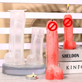 Large Male Organ Candle Silicone Mold for DIY Plaster Ornaments