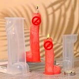 Large Male Organ Candle Silicone Mold for DIY Plaster Ornaments