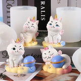 3D Shape Silicone Mold Candle Molds One-horn Fondant Mould