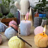 3D Silicone Candle Mold, Ball Shape Aroma Candle Mold, DIY Plaster Mold