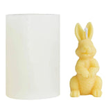 3D Rabbit Silicone Mold For Cake Decoration Easter Bunny Candle Making