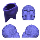 3D Skull Decorations Epoxy Resin Mold Ornaments Casting Silicone Mould