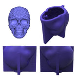 3D Skull Decorations Epoxy Resin Mold DIY Crafts Plaster Candle