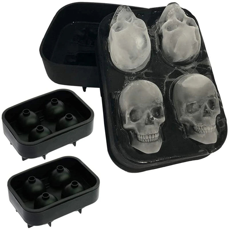 Skull Ice Ball Cube Silicone Molds for Jewelry Making Supplies
