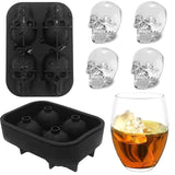 3D Skull Silicone Mold Ice Cube Maker Chocolate Mould Tray DIY Tool