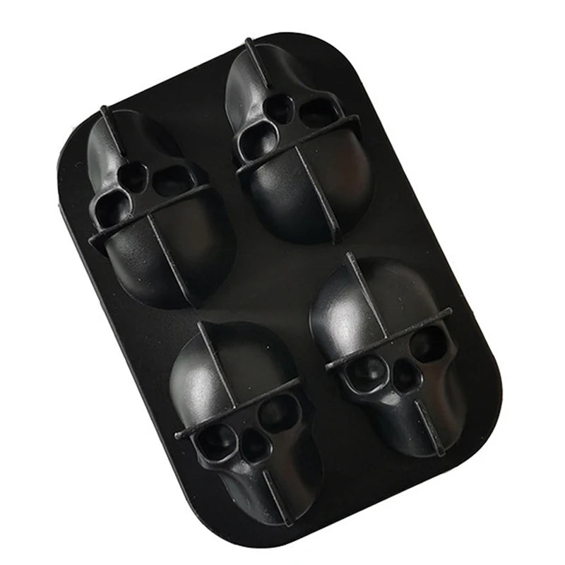 3D Skull Silicone Mold Ice Cube Maker Chocolate Mould Tray DIY Tool