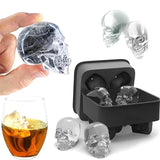 3D Skull Silicone Mold Ice Cube Maker Chocolate Mould Tray DIY Tool