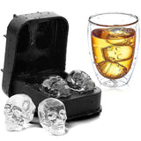 3D Skull Silicone Mold Ice Cube Maker Chocolate Mould Tray DIY Tool
