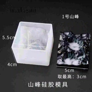 3D Snow Mountain Mold for DIY Jewelry Making