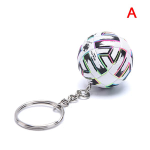 3D Sports Football Souvenirs PU Leather Keyring Men Soccer Fans Keychain