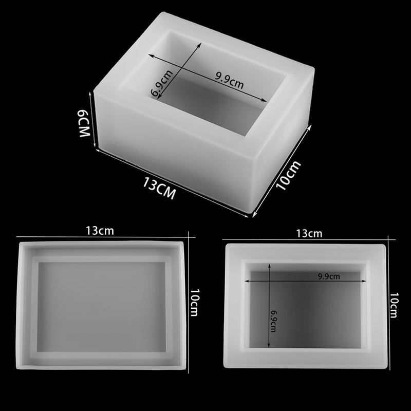 3D Square Tissue Molds Epoxy Mould Decorative Craft Silicone Mold