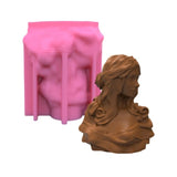 3D Statue Candle Silicone Mold for Desktop Decor