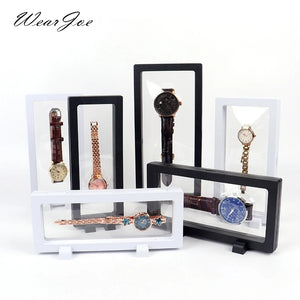 3D Suspended Floating Display Stand Case Jewelry Watch Dials Holder