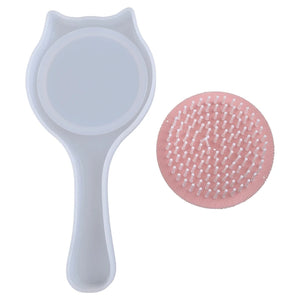 Transparent Silicone Comb Mold for Hair Brush Jewelry Making