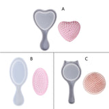 Transparent Silicone Comb Mold for Hair Brush Jewelry Making