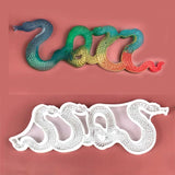 3D Transparent Silicone Resin Snake Ornaments Mold Epoxy Resin Casting Molds DIY
