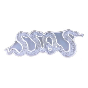 3D Transparent Silicone Resin Snake Ornaments Mold Epoxy Resin Casting Molds DIY