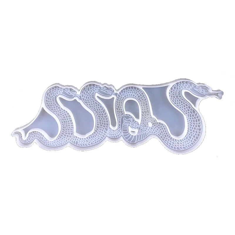 3D Transparent Silicone Resin Snake Ornaments Mold Epoxy Resin Casting Molds DIY