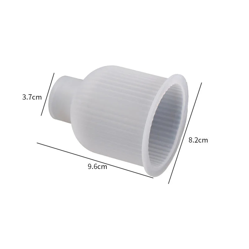 3D Vase Silicone Mold Flower Pot Plaster Mold Home Decoration