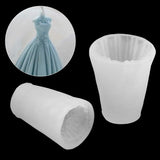 3D Wedding Dress Candle Mold Fragrance Wax Model Plaster Mould Party Decor