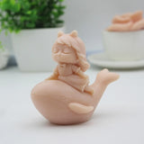Whale Girl Silicone Mold for Home Decor