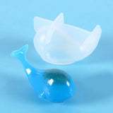 3D Whale Crystal Resin Mold DIY Desktop Ornament Decorative Mirror Silicone