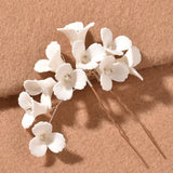 3D Flower Hairpin Hair Pins Clips Headpiece Women Bride Wedding