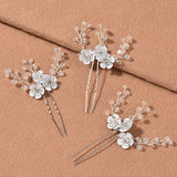 3D Flower Hairpin Hair Pins Clips Headpiece Women Bride Wedding