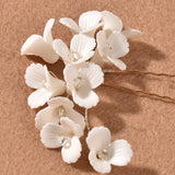 3D Flower Hairpin Hair Pins Clips Headpiece Women Bride Wedding
