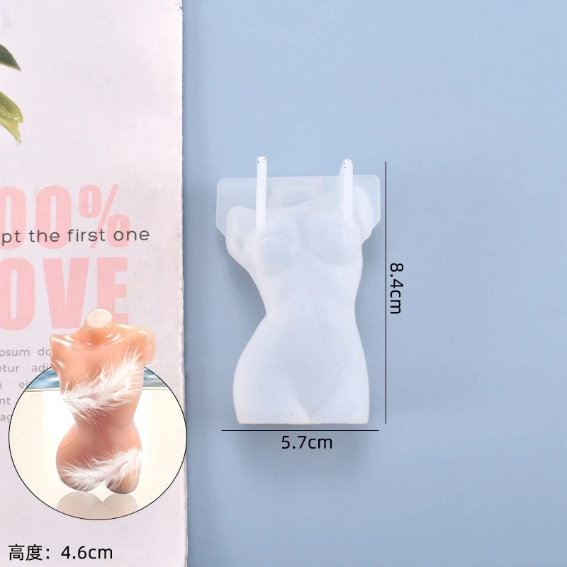 3D Woman Men Body Silicone Mold DIY Epoxy Resin Casting