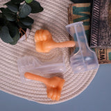 Hand Shaped Candle Mold Silicone Flexible Wax Soap Craft Tool