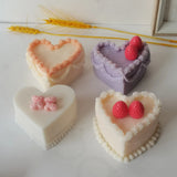 3D Love Shape Cake Candle Silicone Mold