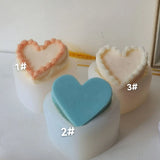 3D Love Shape Cake Candle Silicone Mold