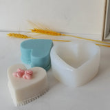 3D Love Shape Cake Candle Silicone Mold