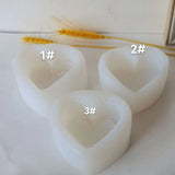 3D Love Shape Cake Candle Silicone Mold