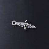 3D Rowing Sport Metal Pendant Canoe Boating Charm DIY Jewelry