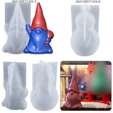 3D Snowman Santa Claus Silicone Mold Epoxy Resin Craft Decoration