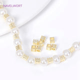 18K Brass Square Spacer Beads for Jewelry Making DIY Bracelet Accessories