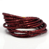 3MM 3 Yards/Lot Round PU Leather Cord for DIY Necklace Bracelet Choker Craft