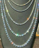 5A CZ Tennis Chain Necklace 3MM 4MM 5MM - Hip Hop Bling Jewelry