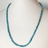 Faceted Apatite Necklace Natural Stones Vintage BOHO Statement Jewelry