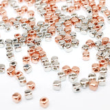 500PCS Silver Plated CCB Square Beads Spacer Beads Jewelry Making