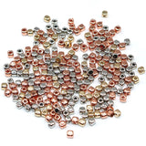 500PCS Silver Plated CCB Square Beads Spacer Beads Jewelry Making