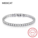 925 Sterling Silver Moissanite Diamond Tennis Bracelet