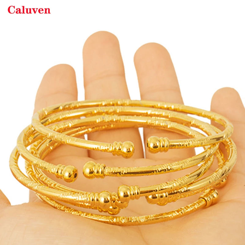3MM African Jewelry Indian Bangles Ball Dubai Bangles For Women