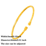 3MM African Jewelry Indian Bangles Ball Dubai Bangles For Women
